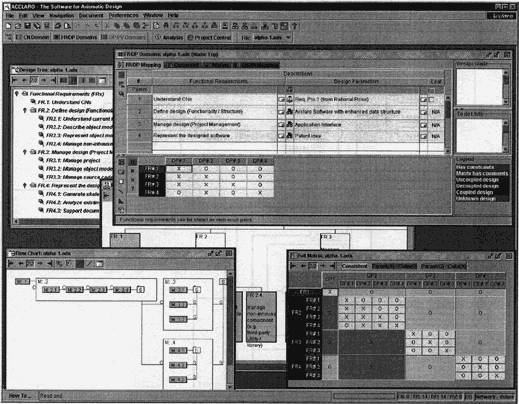 example screen of the Acclaro software
